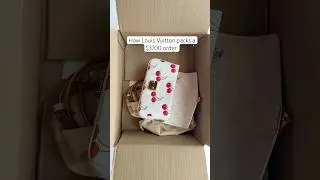 How Louis Vuitton packs a $3700 order  #louisvuitton #fyp #airball #unboxing ￼