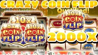 CRAZY COIN FLIP 🤩|| 10x Top Slot 🎰|| Coin Flip BIG WIN 🤑