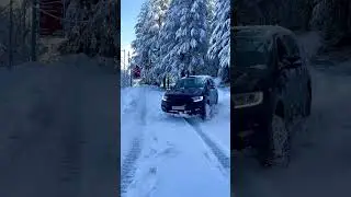 Snow drive Chakrata, India