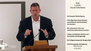 Bibelstunde am 24.09.2025 - Berge 4. Stunde: Berg der Verk&uuml;ndigung