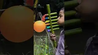 Creative Beautiful Six Colour Balloons Toys with Toll Bamboo Idea #Beautiful #Bamboo #Toys