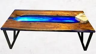 How to make a Table with Backlight from Wood and Epoxy Resin