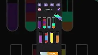 Water Sort Puzzle - Sort Color - Level 16 - Walkthrough SOLVED by RobotPlayer AI!!!