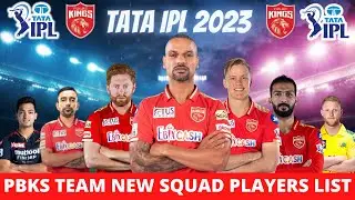 PBKS New Squad IPL 2023 | Punjab Kings Players List IPL 2023 | PBKS Team 2023