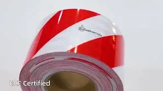 DOT-C2 & ECE Certified Red and White Twill Reflective Tape