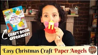 Easy Christmas Paper Craft - Paper Angels from Book by @Red Ted Art