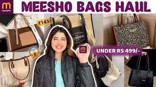 HUGE Meesho Bags Haul | Starting Rs 143/-😍🤯 | Meesho Handbags Under Rs 500/- | #meesho #affordable 
