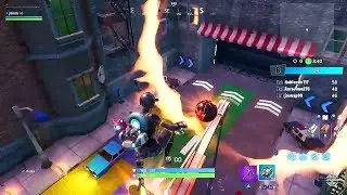 Fortnite - Downtown Drop Challenges - Jump Through All 6 Flaming Hoops