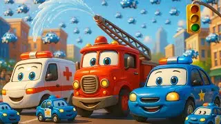 City Lockdown: Every Rescue Unit Responds 🚨🏙️ | Police Vehicles Cartoon