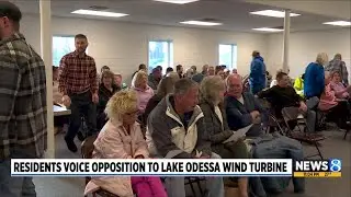 Residents voice opposition to Lake Odessa wind turbine