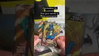 Marshadow Vs Lucario! #smallyoutuber #pokemoncards #pokemon #tcg #pok&eacute;mon #shorts #youtubeshorts