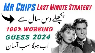 Mr Chips Guess Paper 2024 - Mr Chips Last Minute Strategy 2024 - All Punjab Boards