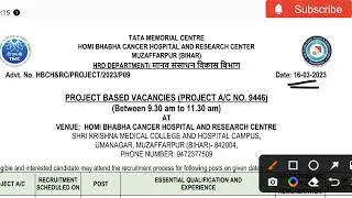 All India TATA Nursing Officer Recruitment 2023|| Latest Nursing Job Update  #tatamemorialhospital