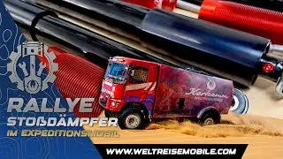 Rallye-Sto&szlig;d&auml;mpfer im Expeditionsmobil 💪 | Fahrwerks-Umbau am Weltreisemobil MAN | ExMo | LKW