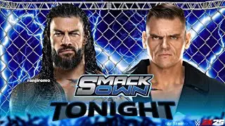 Roman Reigns vs Gunther Wwe SmackDown 19 Feb 2026 Steel Cage Wwe2k25 Simulation - FULL MATCH