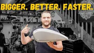 Harley Sportster Tracker Build: Performance Tank Install
