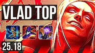 VLADIMIR vs SYNDRA (TOP) | 8k comeback, 63k DMG, 6 solo kills, 19/4/7, Godlike | NA Master | 25.18