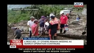 6 rescued, 21 others remain missing as search operation continues