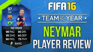 FIFA 16 TOTY Neymar Review (97) Fifa 16 Ultimate Team Player Review!
