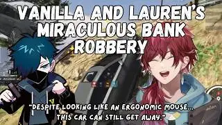 (ENG SUB) GTA NEWTOWN: lauren and vanilla's miraculous bank robbery (day 1) [lauren iroas/nijisanji]