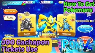 300 Gachapon Tickets Use 🤔 How To Get Pokemons For monster honor fight || pokemon evolution