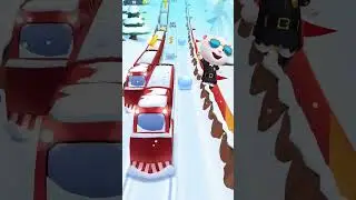 angela funny fail moment snow #gameandroid #angelarun #talkingtomgoldrun #gameplay #short