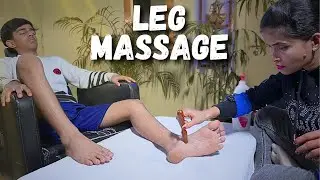 Foot Massage With Deep Healing Treatment | how to 100%  Fix Ankle Pain | ASMR 