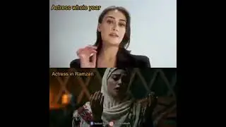 Pakistani Actresses whole year vs in Ramadan