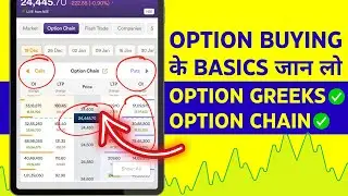 Option Buying Basics - Call Put Buy Kaise Kare? Option Trading Greeks Explained - For Beginners ✅