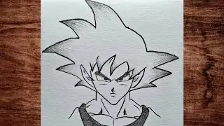 Goku Step by Step drawing For Beginners | Anime Drawing Tutorial