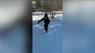 Winter storm turns Virginia backyard into ice rink: 'He's good!'