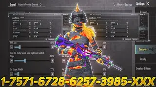 New Update 4.4⚡Best Sensitivity code + Control Settings Pubg Mobile/Bgmi Sensitivity 2026