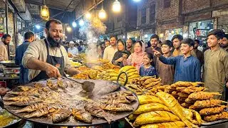 Best Fried Fish & Chicken Roast in Islamabad! | Asif Peshawari Fish Shop | Street Food Pakistan