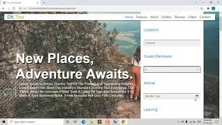 Tour & Travels website using HTML | CSS | Font Awesome #Shorts