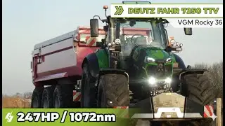 1 of 1! Deutz-Fahr 7250 TTV Java Green with the 1 of 1 VGM Rocky 36 | Deutztography