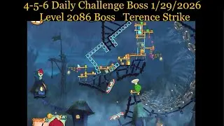 Angry Birds 2 AB2 4-5-6 Ежедневное задание Босс 29.01.2026 Уровень 2086 Босс Теренс Страйк