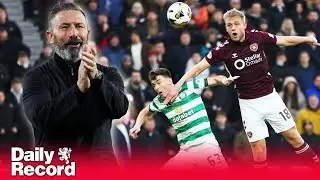 Hearts 2 Celtic 2: Derek McInnes glares at Celtic as Hearts wear the look of champions