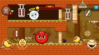 Red and Blue Twin Color Ball Red & White Ball Skin | MGIF | Android Gameplay WFG