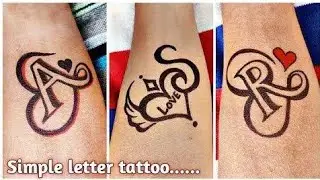 A letter tattoo design|| F tattoo|| K letter tattoo|| AFK tattoo designs #viral #shorts