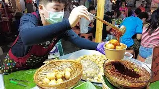Crispy Fish Ball with Spicy dip Recipe Pattaya Night Market Street food Thailand | Food News Video
