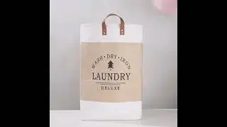 Chic Laundry Hamper With Handles