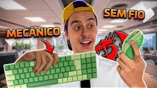 KIT OFFICE COM TECLADO MEC&Acirc;NICO E MOUSE WIRELESS? - Redragon BS-8772