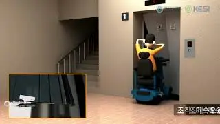 [Korea Elevator Safety Corporation] Accident Where Person on Electric Scooter Crashes into the Door