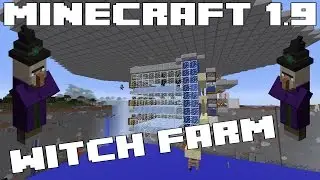 Minecraft 1.9 Witch Farm -  100% Efficiency