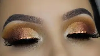 Copper Glitter Cut Crease | Affordable Makeup Tutorial
