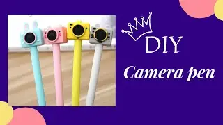 How to make Camera pen / DIY homemade cute Camera pen/ pencil decor | Mini&rsquo;s Art&Craft ideas #shorts