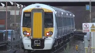 Thameslink 387105 & 387106 1st Day In Service At Haywards Heath,Hassocks & Gatwick Airport