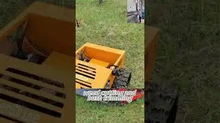 China made RC radio controlled lawn mower low price for sale, Chinese best RC slope mower