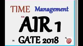 How to get Rank 1 in GATE 2018 | Siddharth Shukla Sir | igate bhilai