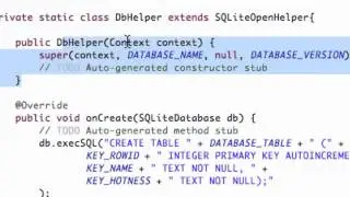 Android Application Development   115   Opening SQLite database to write